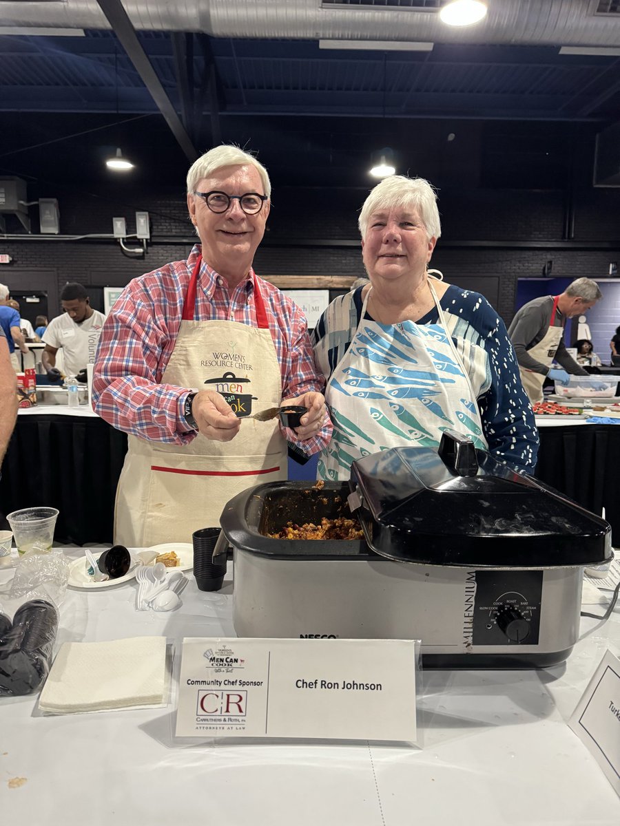 CarruthersRoth's tweet image. Carruthers &amp;amp; Roth was proud to sponsor this year’s Men Can Cook fundraiser benefiting the Women’s Resource Center! Our own Ron Johnson served as a Community Chef as we joined others to support women in our community. 💛 #CarruthersAndRoth #MenCanCook #GreensboroNC
