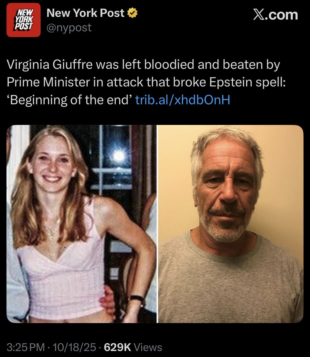 She alleged in the past that it was former Israeli PM Ehud Barak but we can’t know that for sure because Trump, Bondi, Patel and Johnson are hiding this person’s identity from the public by blocking release of the Epstein files.

Whoever it is.

For some reason.