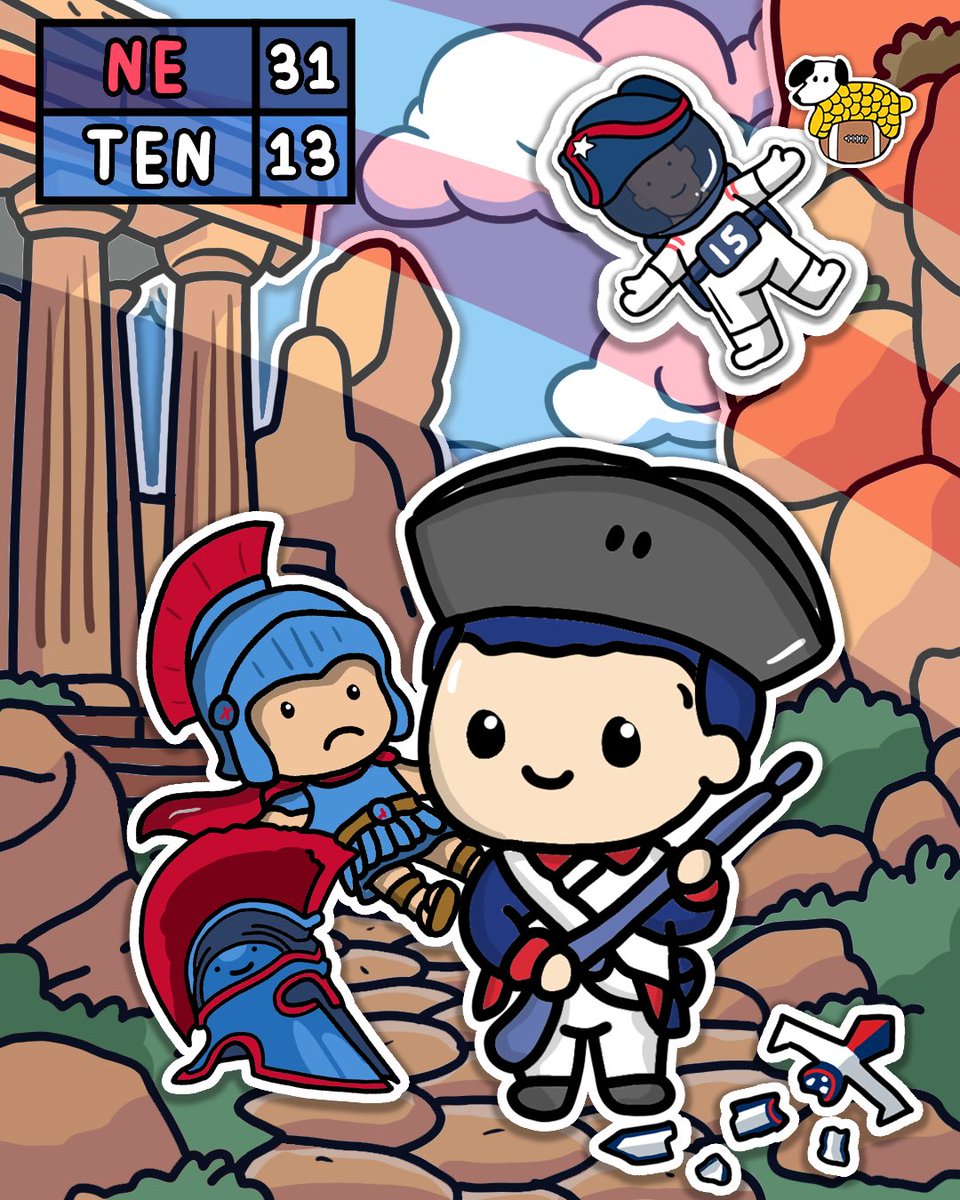 CornDoggyLOL's tweet image. The New England Patriots Take Off Against The Titans !