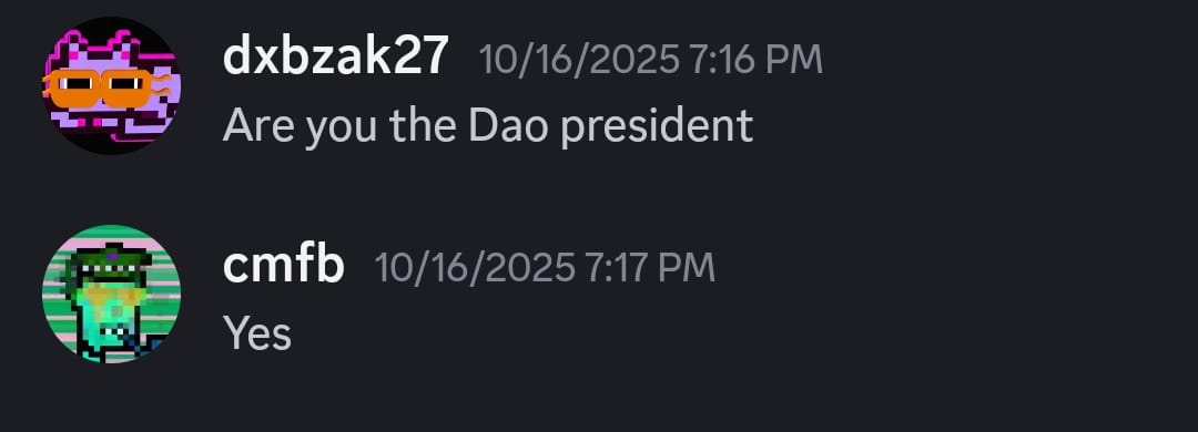 DAY 1 - PROTEST AGAINST <a href="/mooncat_dao/">mooncat DAO</a> 

Every NFT community need a trustless liquidity protocol.<a href="/mooncatstrategy/">MoonCats Strategy</a> gave weeks to deliver with $PURR and built-in fees for the DAO and should be used by the <a href="/mooncatrescues/">MoonCats</a> ecosystem. OR the DAO should deliver it asap to us. I'm selling