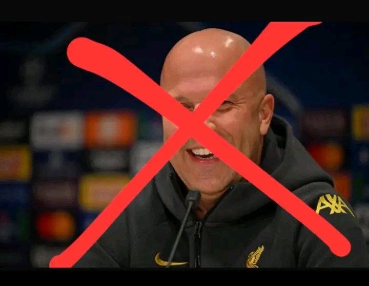 loisplays10's tweet photo. Arne Slot Out. If e reach your turn make una give him more time.

#Slotout #lfc https://t.co/mz4HYbdMjP