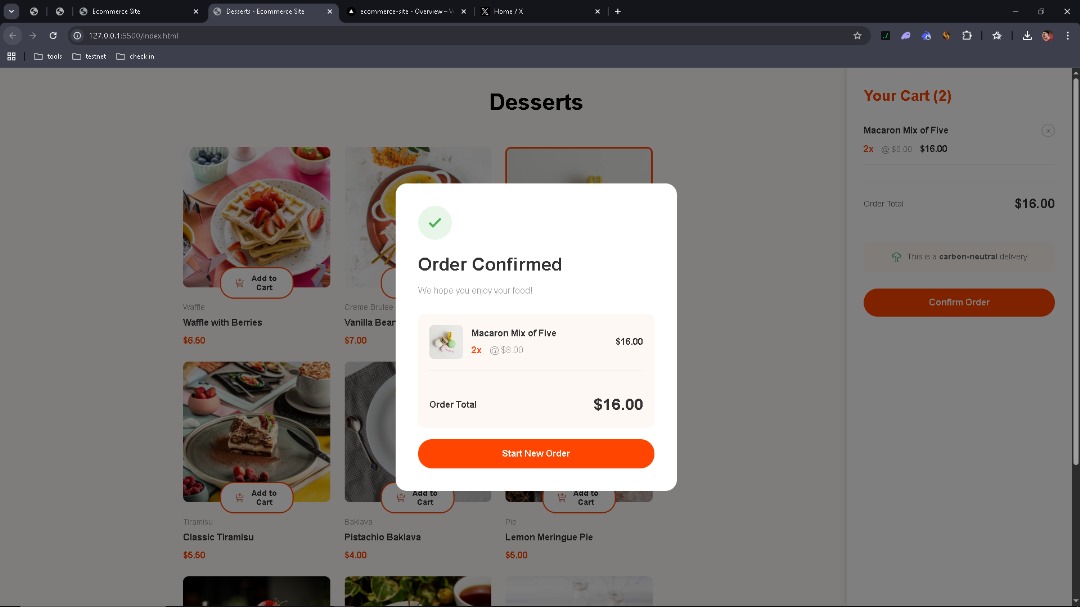CodeEdison's tweet image. Finally done with my e-commerce project after a whole month of trying.
Got little experience on handling JavaScript And Dom manipulation.
Loving this feeling ❤️.
ecommerce-site-seven-iota.vercel.app