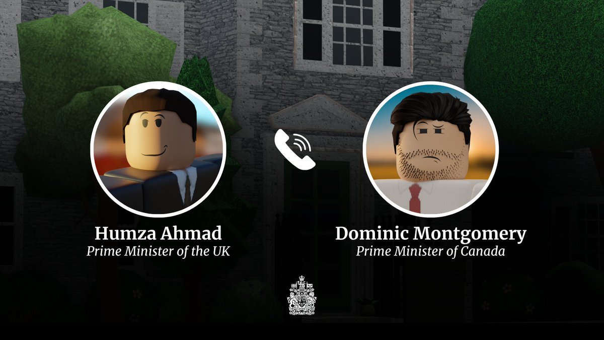 👉📞 Prime Minister <a href="/AU_Bloxburg/">Dominic O'Reilly</a> received a call from the British Prime Minister <a href="/HumzaUKB/">Humza Ahmad</a>. The Prime Minister congratulated his British counterpart on his recent election victory and discussed various subjects of importance.
