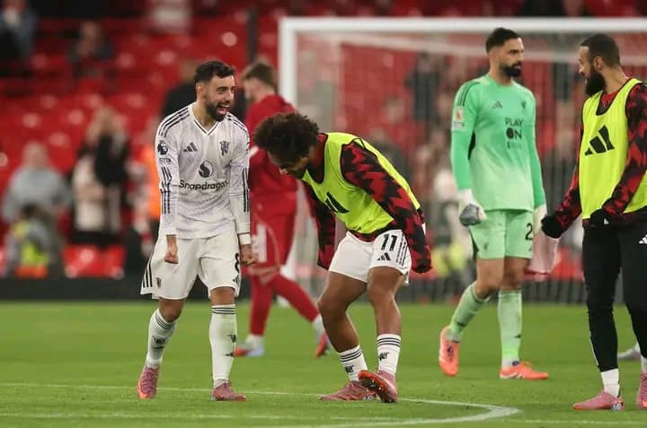 RedView00's tweet image. 🗣️ Bruno Fernandes: "We wanted to slow down their game and it would give us massive spaces down the middle. And we had to enjoy that. On the ball, we played very well in the first half. The second half we could have played a bit better." [sky] #mufc