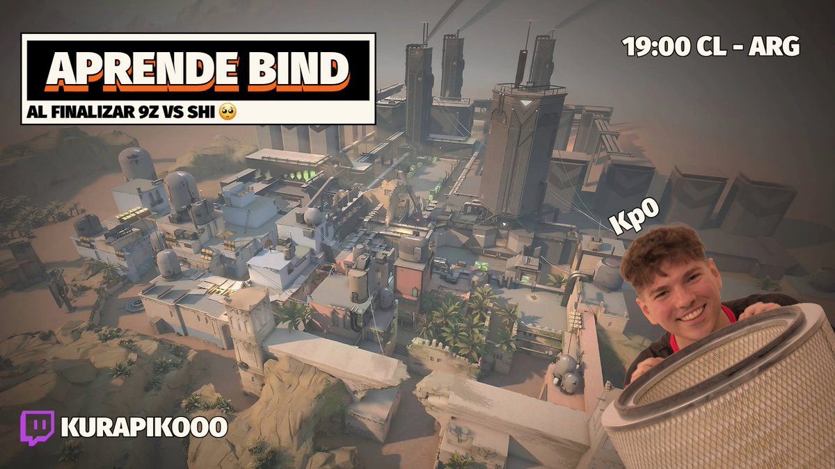 STREAM EXPLICANDO BIND, POSIBLES COMPOS Y ESAS COSAS A LAS 19:00.

TWITCH EN MI BIO/FOTO/COMENTARIO TODOS LADOS BRO GOGOGOGO NOS VEMOS A LAS 19:00!!

#VALORANT