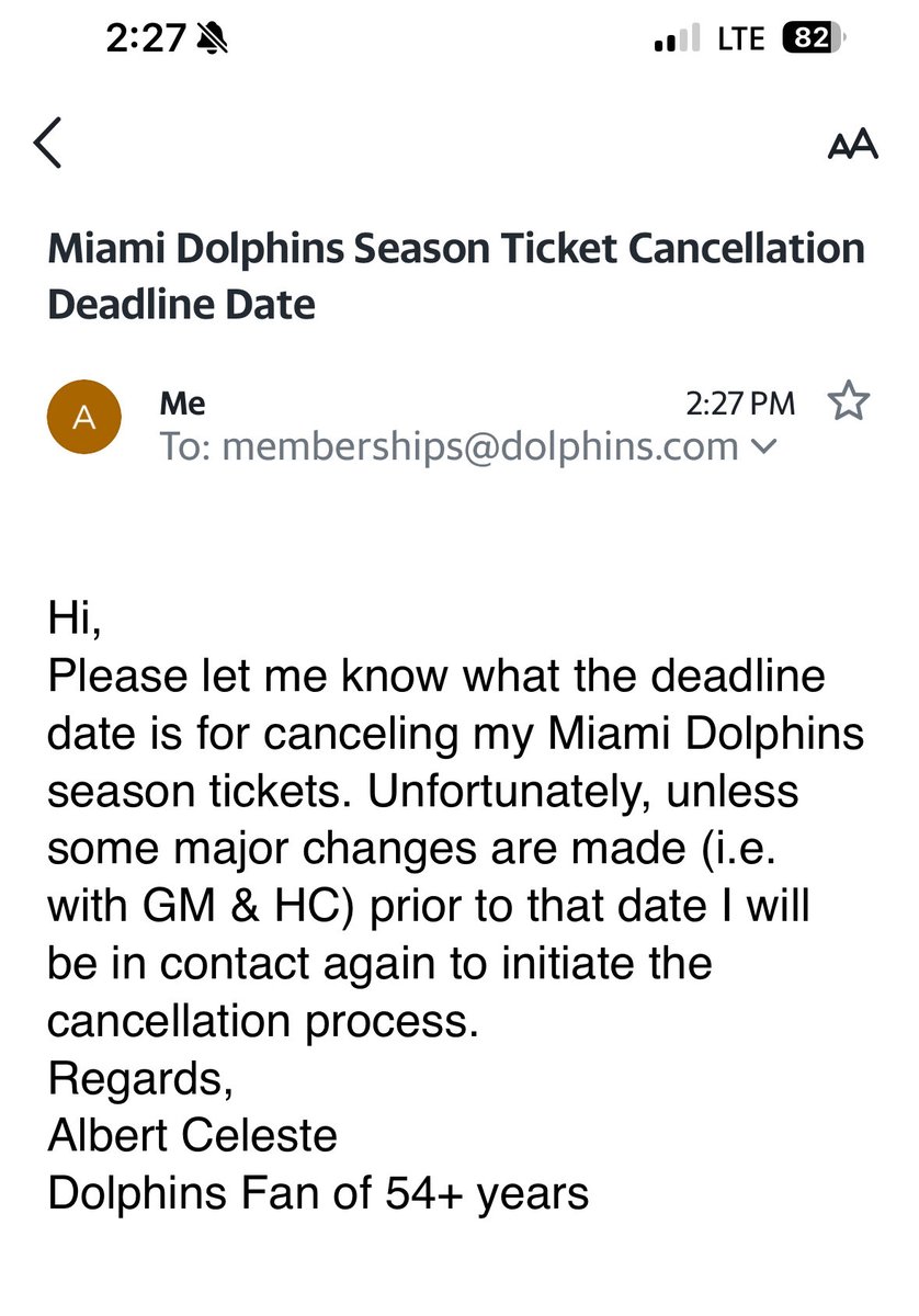 alcel1965's tweet photo. Let’s flood their inbox!!! 
Can you buy a parking pass to tailgate &amp; not buy game tixs? @305sportsbabe @dolphreaky @SpiritFingers72 @jimbo_roberto @ian693 @LuFromdade @TomGarfinkel @MiamiDolphins @hatty4patty https://t.co/lT9goVXn0Q