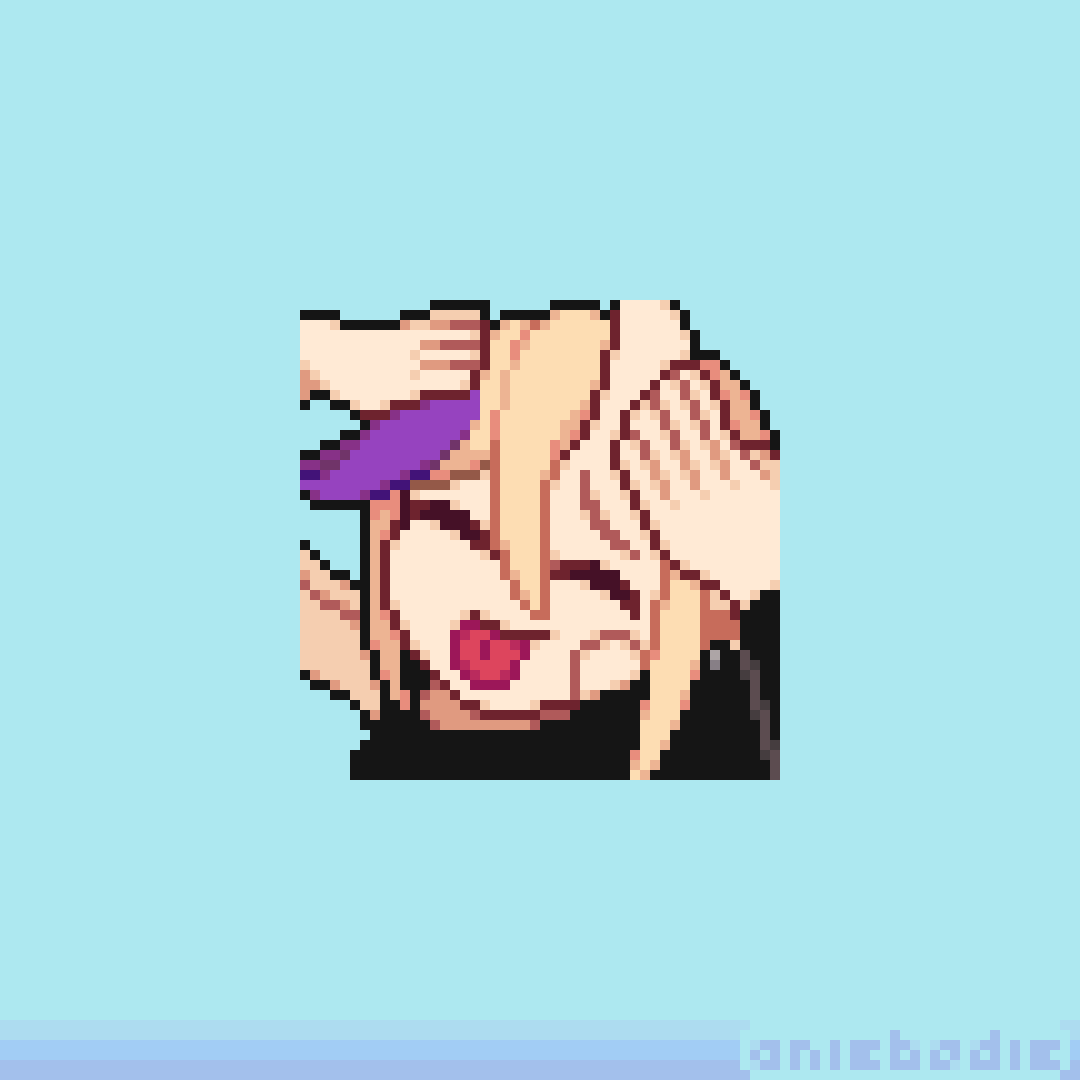 Ah, Eto... Bleh #pixelart #ドット絵