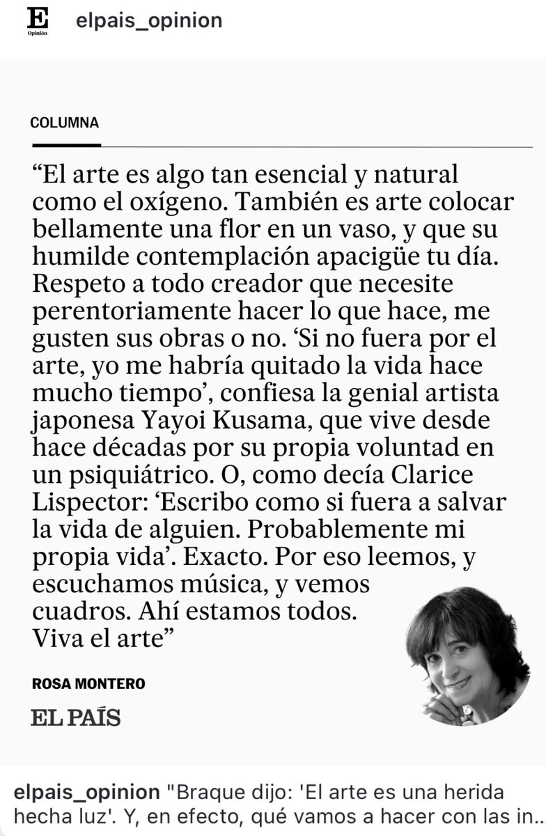No hay columnas así en los medios chilenos. Todas y todos juegan a ser inteligentes y la sensibilidad debe estar considerada una debilidad, cuando en el fondo es una fortaleza.
Las columnas de <a href="/elpais_opinion/">EL PAÍS Opinión</a> son 👌🏻 se nota que hay salud mental. Al
Menos más que acá.