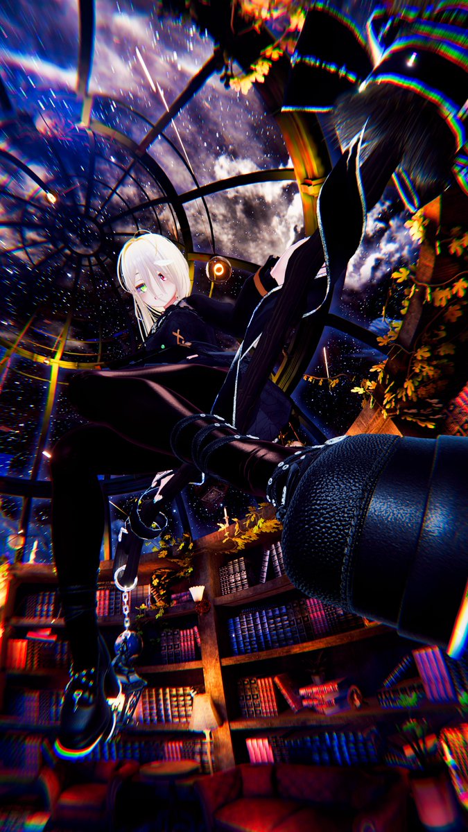 Vivi_Vch's tweet image. おはヴぃ- ̗̀ ☀️  ̖́-
どこ探してるんです？ヴィは上にいますよ✨
#Milltina3D #VRChat
