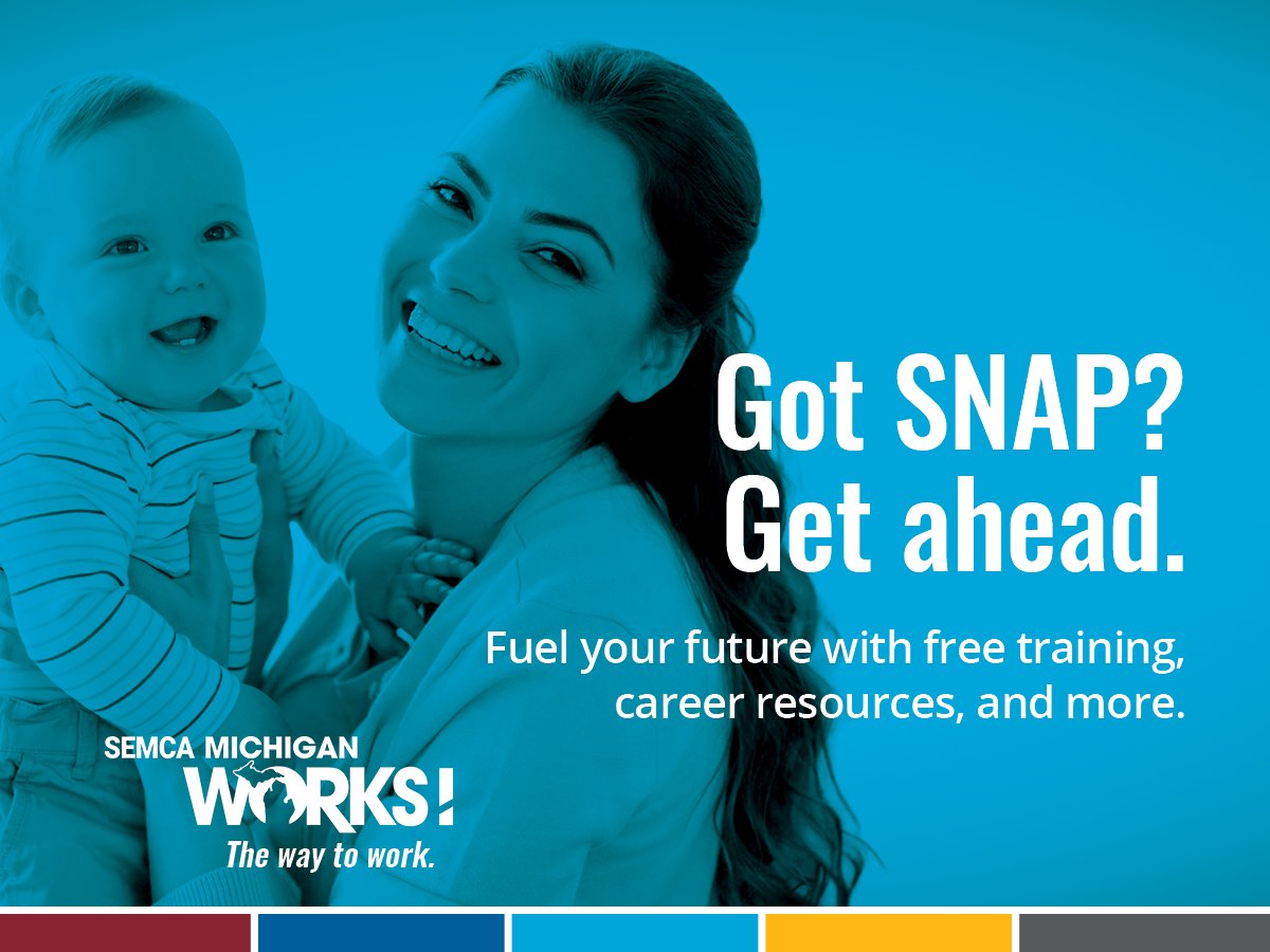 Ready to return to work? 💪💼
If you’re 18–59, receive SNAP (not $$ benefits)—FAE&amp;T can help with:
✅ Transportation
✅ Work Attire
✅ Michigan ID
✅ Training &amp; Job Placement

Let's get started. 👇
🌐 SEMCAMiWorks.org/FAET
☎️ 800.285.9675

#TheWayToWork #FeedYourFuture