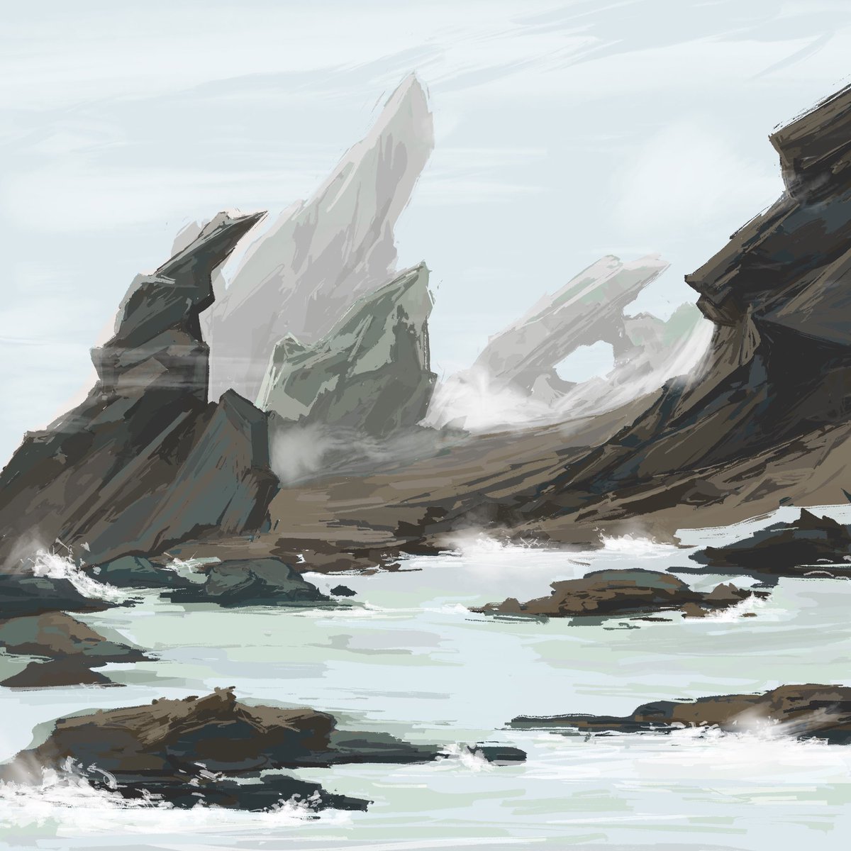 lovelytaeyu's tweet image. practicing using just 1 brush 

#procreateart #illustration