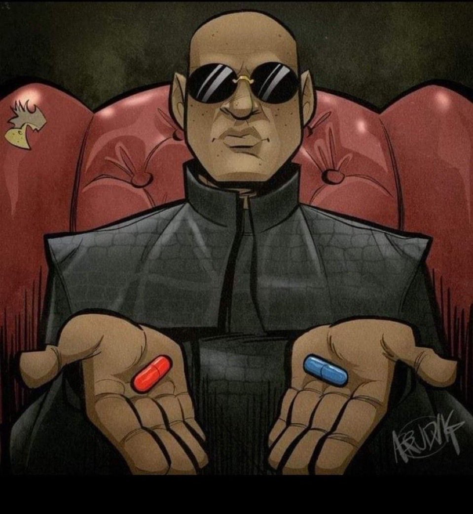 Debbybruno3's tweet photo. Blue pill~ Messi scores 1000 goals before retirement 

Red pill~ Messi wins the 2026 World Cup

Pick one.. https://t.co/AoSmoD6pcx