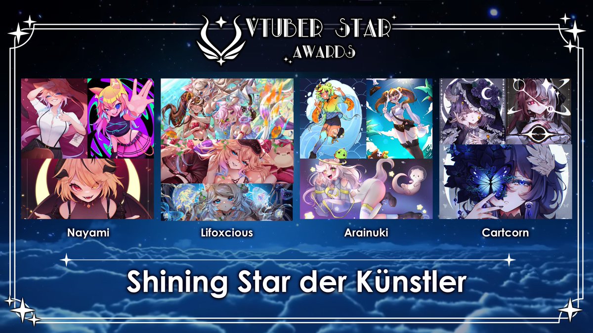 Danke für die Nominierung! 🦊🍑

Auch wenn ich derzeit weniger zeichne als sonst, freut es mich, dass ich dabei bin ;w; 

Schaut euch bitte alle Künstler an 🩷