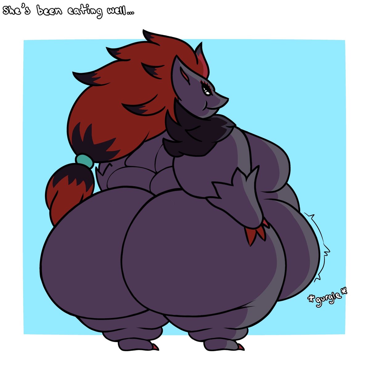 She's been eating well,,