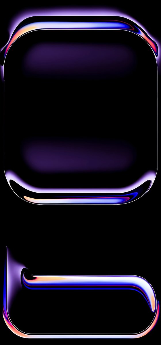 DripWallpaper's tweet image. Chromatic glow on black.