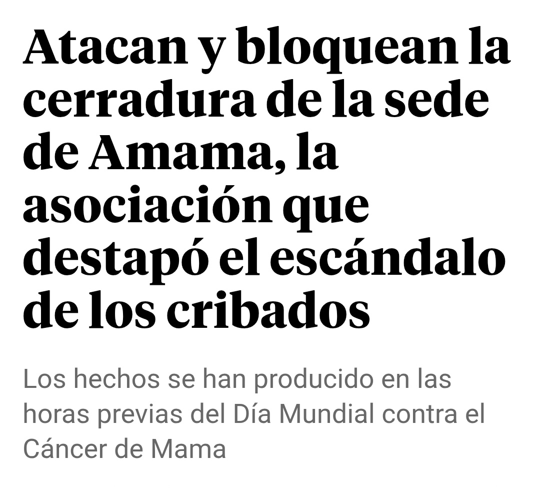 Como de hijos de puta hay que ser para vandalizar una asociación de mujeres con cáncer.