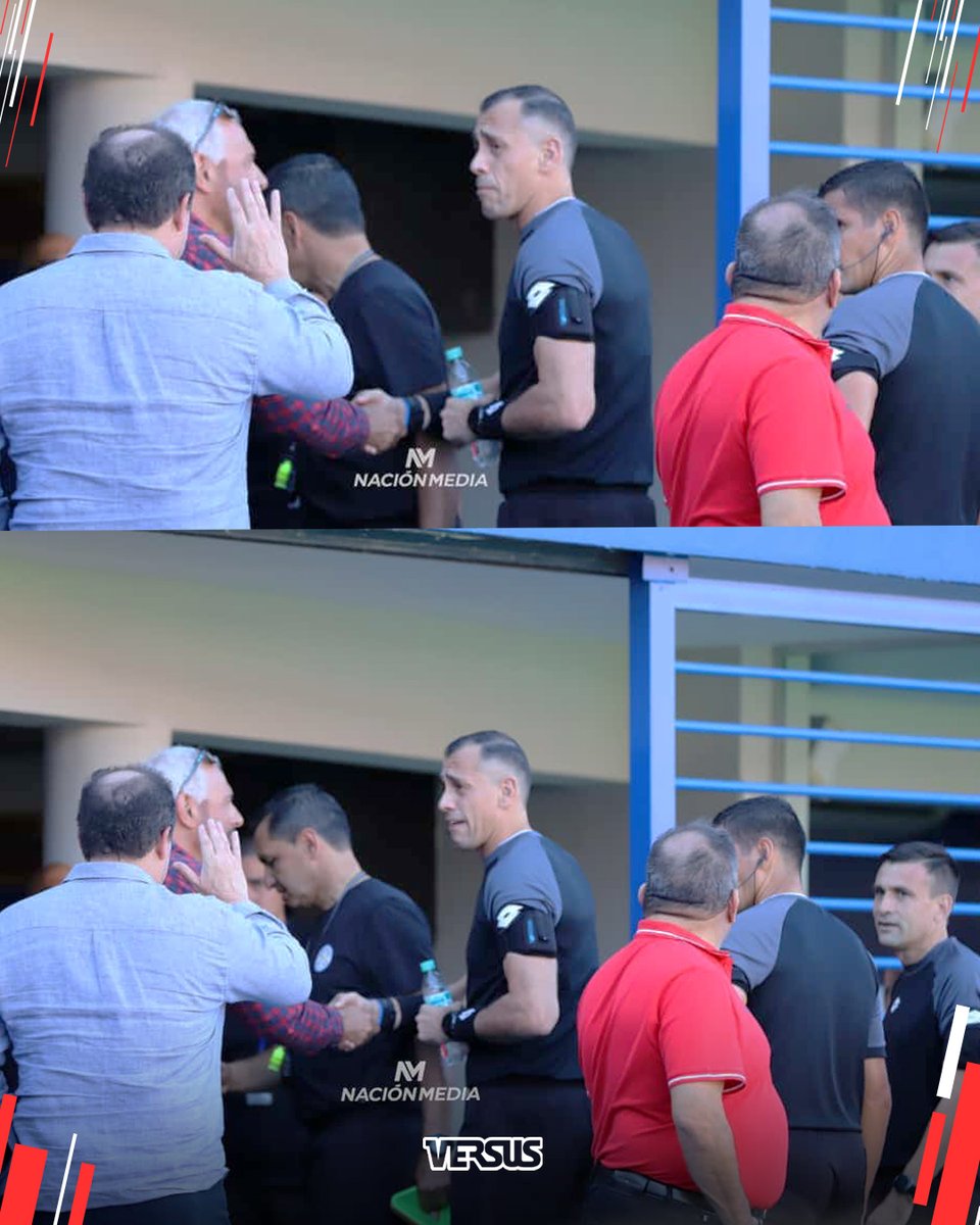 SomosVsSports's tweet photo. #clausura2025 | El saludo de Juan José Zapag, Presidente de Cerro Porteño y el árbitro principal del Clásico Juan Gabriel Benítez.

¿Qué le habrá dicho? 

📸Néstor Soto | #somosversuspy #CerroPorteño #Olimpia https://t.co/ENmACHJf6H