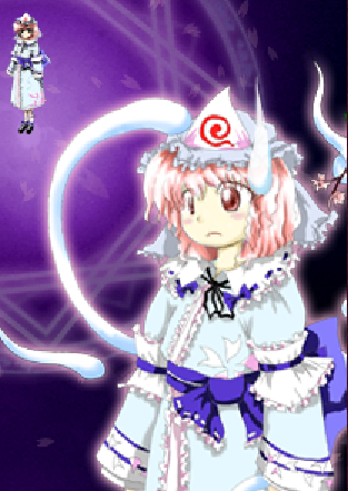 stupidhead_YH's tweet image. im a huge fan of yuyuko's stupid face here