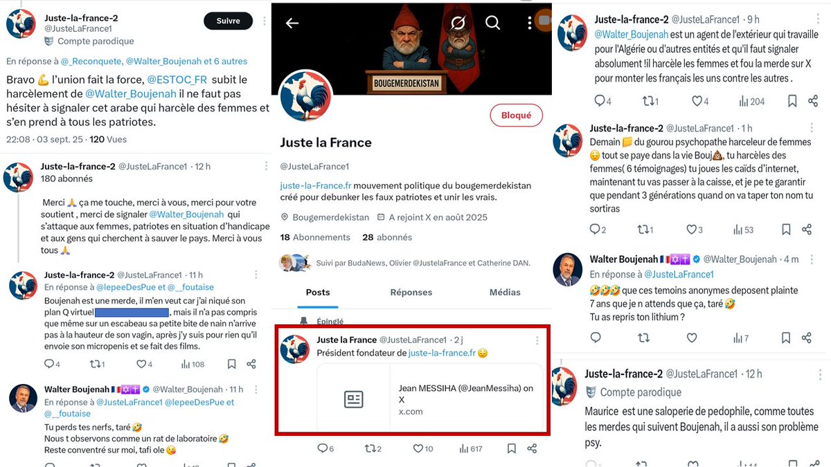 Walter_Boujenah's tweet photo. Elle, comme tous ces rats cistes primaires voient des arabes partout, ils me traitent d arabe, ils te traitent d arabe mais sont idolatres d un vrai arabe 🤣
@haguilar_3_5 @justelafrance1 @phyloza @jetemmerdewalt etc, entre autres debiles de cet asile #messihalopitheque
Hossam @jeanmessiha fais gaffe au recrutement 🤣