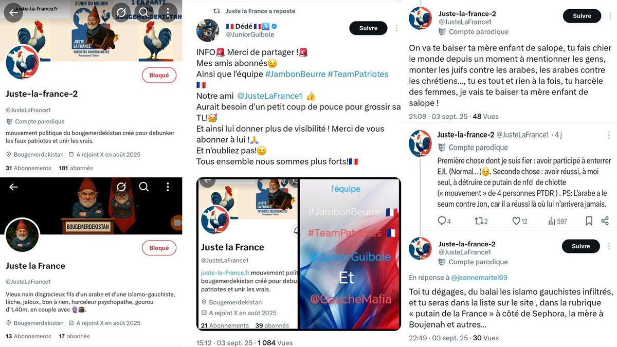 Walter_Boujenah's tweet photo. Elle, comme tous ces rats cistes primaires voient des arabes partout, ils me traitent d arabe, ils te traitent d arabe mais sont idolatres d un vrai arabe 🤣
@haguilar_3_5 @justelafrance1 @phyloza @jetemmerdewalt etc, entre autres debiles de cet asile #messihalopitheque
Hossam @jeanmessiha fais gaffe au recrutement 🤣