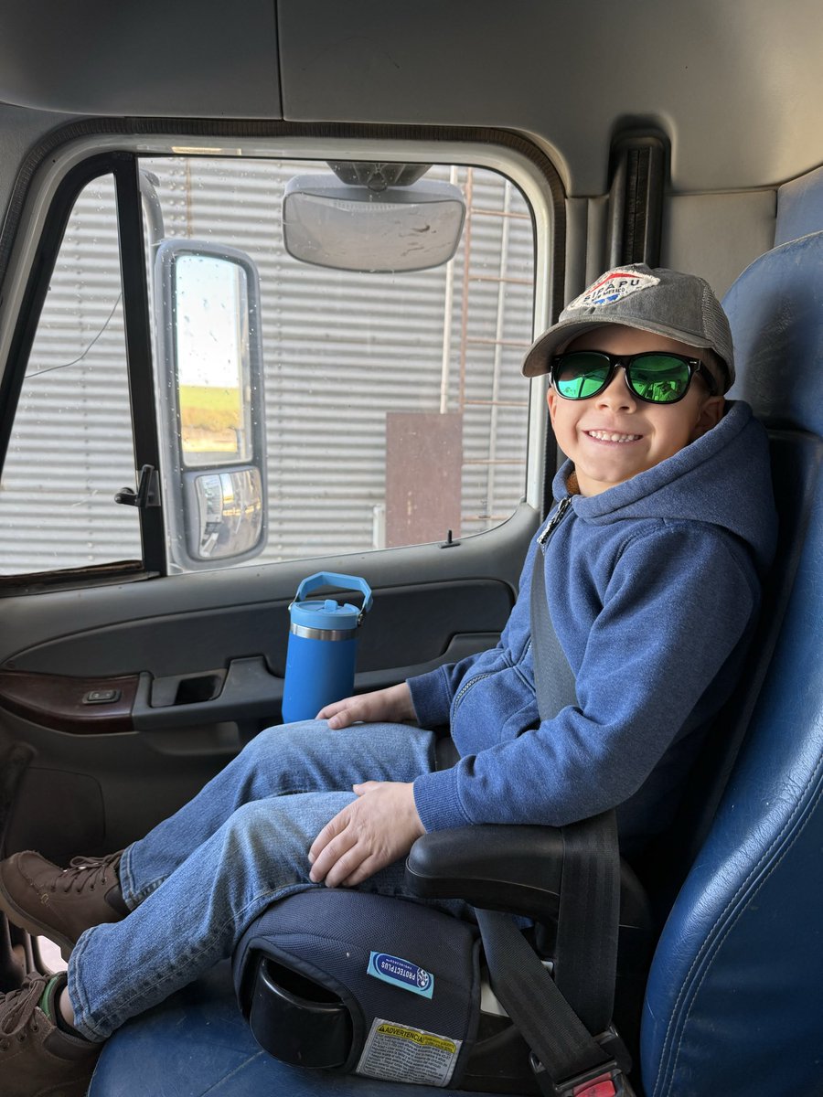 The future looks so bright trucking corn, you gotta wear shades