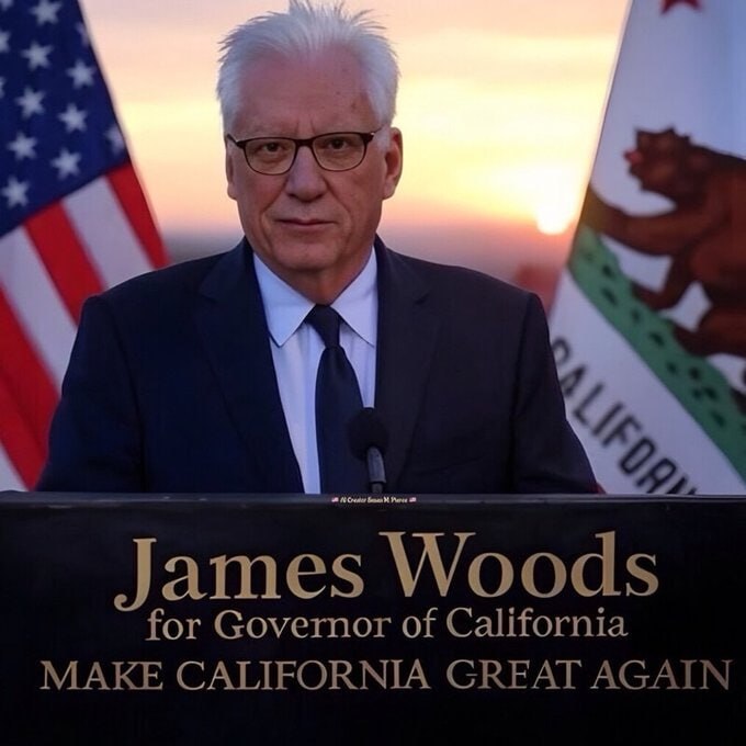 Would you support James Woods for governor of California?

YES or NO?