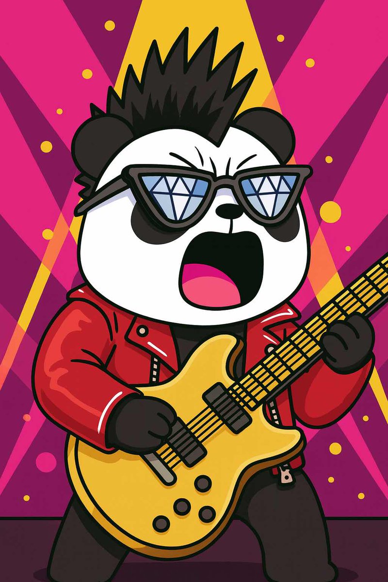 Pandupandas's tweet image. Pandu rocks on, louder, harder, and realer than ever. 🤘