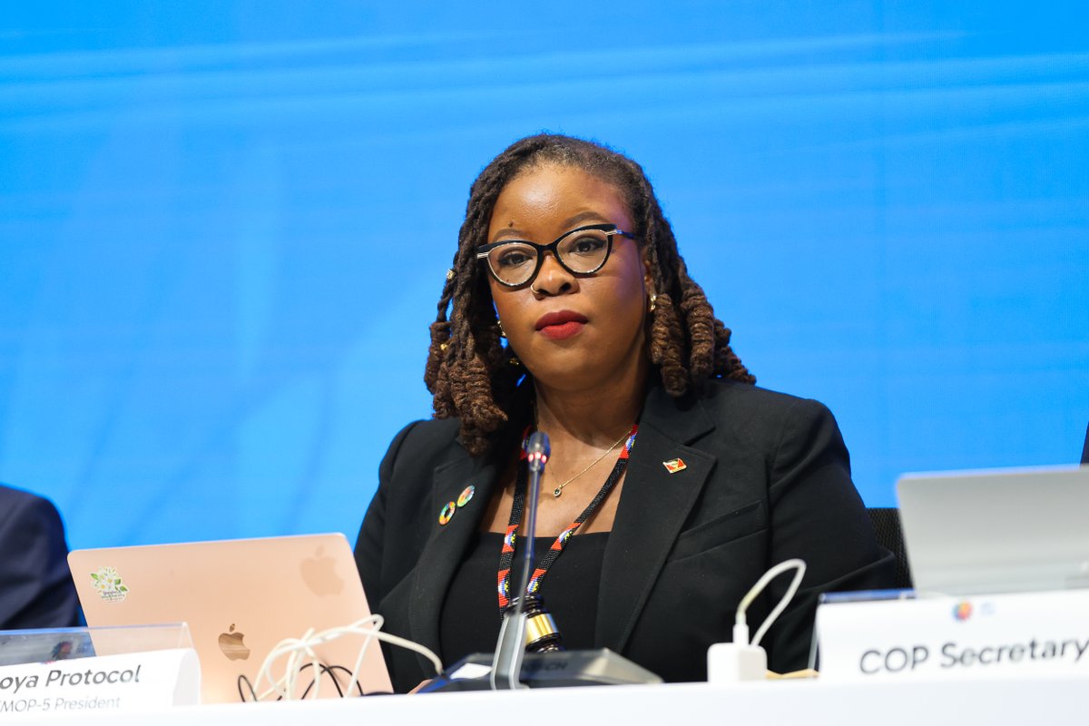 EnviroNeeks's tweet photo. Bogged down was the understatement of the year. 

I was elected by acclamation to serve, until the 17th Meeting of the Conference of the Parties, as the COP-MOP 5 President of the Nagoya Protocol as a susbtitute for Colombia who is not a Party to this protocol. https://t.co/Na8CcAYIuI