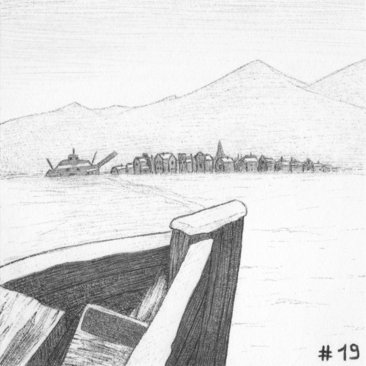 #Inktober2025, Day 19: #Arctic.

Welcome to Nome, Alaska.

#inktober #inktober2025arctic #Balto #Nome #Alaska #snow #art #fanart #traditionalart