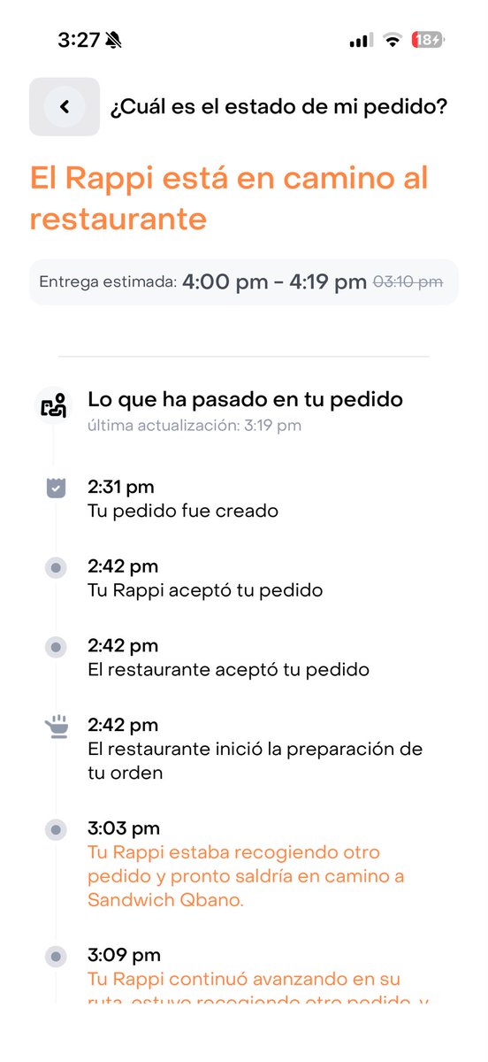 angelic269's tweet photo. Ayer Yina me decepcionó y hoy Rappi. @RappiColombia https://t.co/5B1rjMD9di