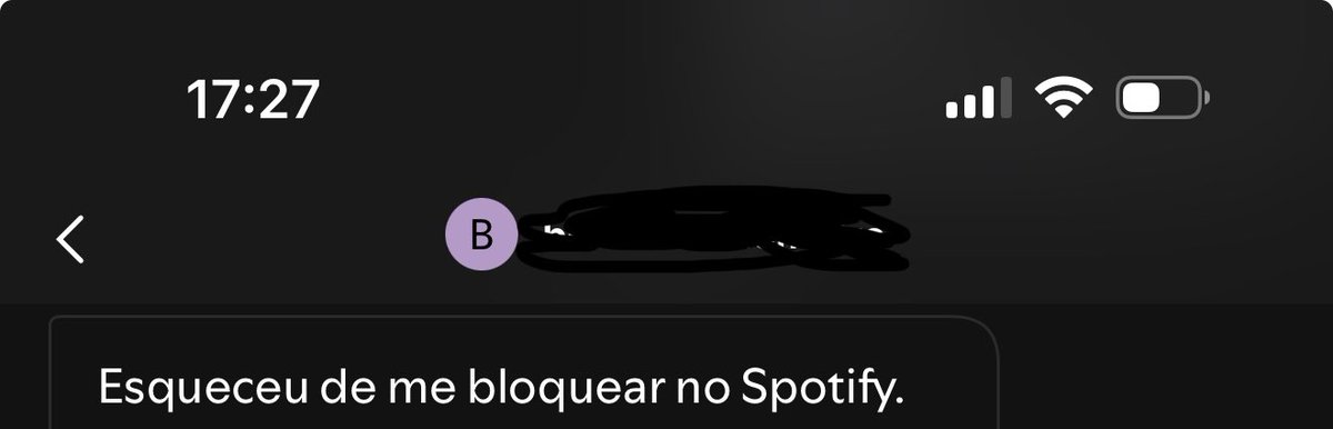 fenuns's tweet photo. Esqueceu de me bloquear no Spotify vida… 

Nem sabia que tinha como https://t.co/KlcH0kYcxY