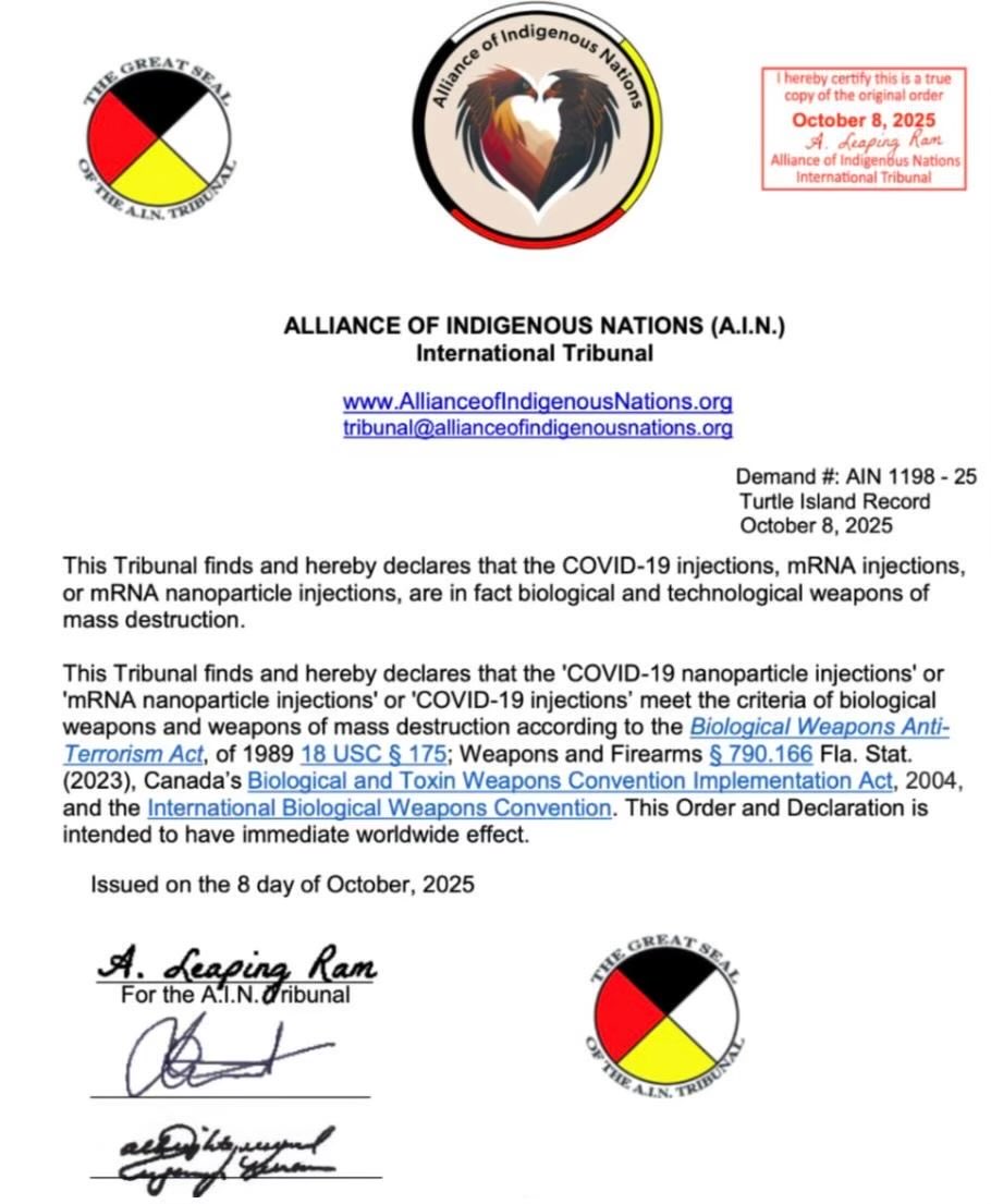 Well, this is interesting. Our Native American friends are saying the quiet part out loud.