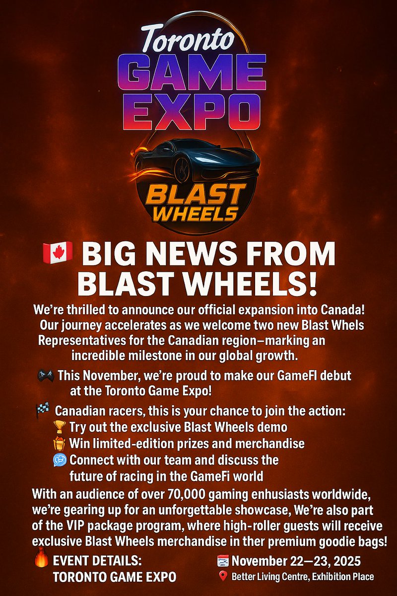 Blast Wheels Expands into Canada! 🇨🇦

We’re thrilled to announce an exciting milestone for Blast Wheels! Before my recent departure from Toronto, I had the pleasure of connecting with some incredible talents — including our new graphic engineer. Together, we’ve taken a major step