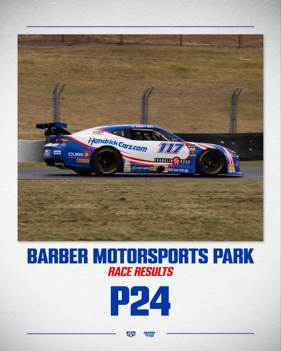 Unfortunately, overheating issues ended the day early. Thank you to Team SLR &amp; Hendrick Cars.