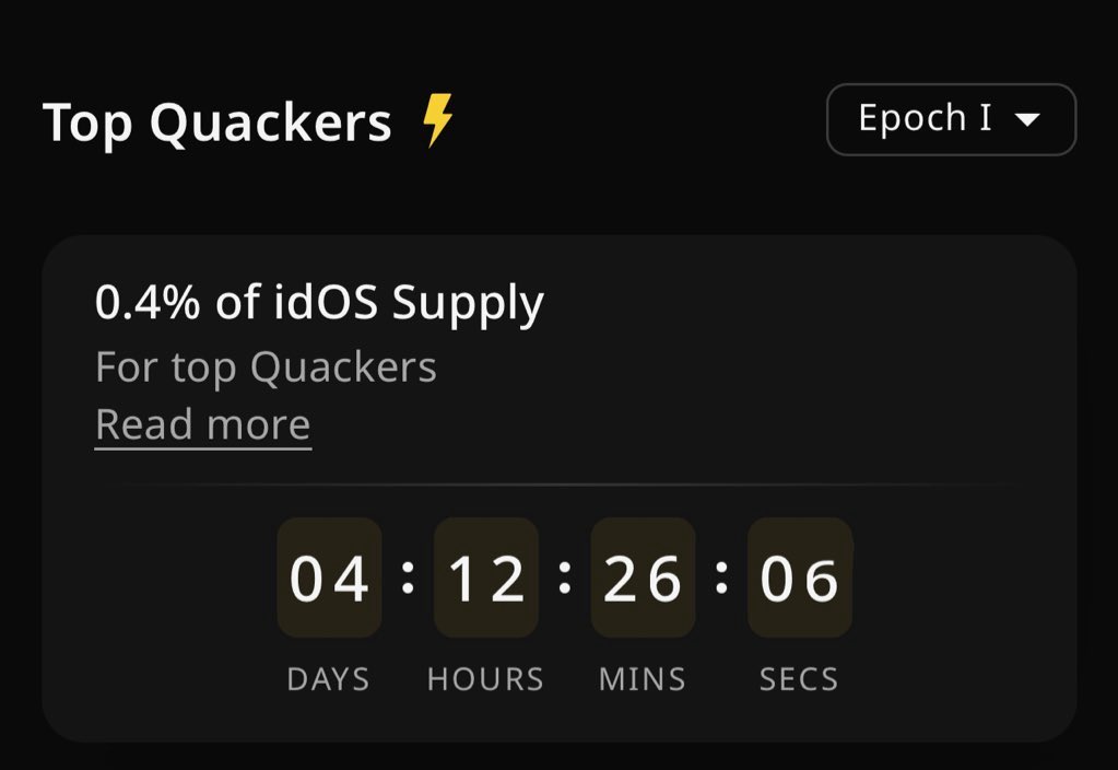 Have you logged in <a href="/wallchain_xyz/">Wallchain Quacks</a> site today to check your <a href="/idOS_network/">idOS</a> rank?

We have just 4 days to go 

Let's make it count ✅