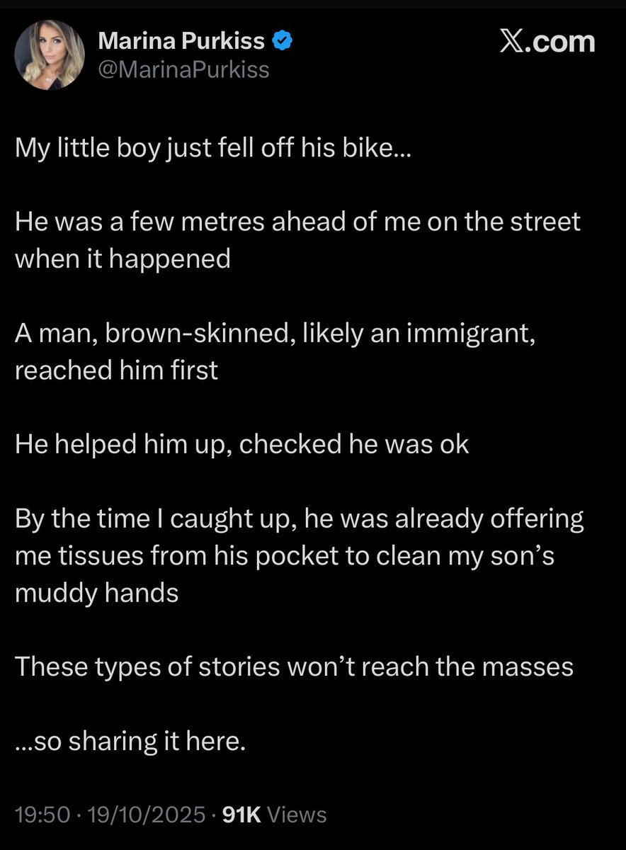 Chris Rose (@archrose90) on Twitter photo Why do white liberal people post cringe, made up anecdote like this? 
As a man, who is also brown-skinned, I’m kindly asking you to stop. Why do white liberal people post cringe, made up anecdote like this? 
As a man, who is also brown-skinned, I’m kindly asking you to stop.