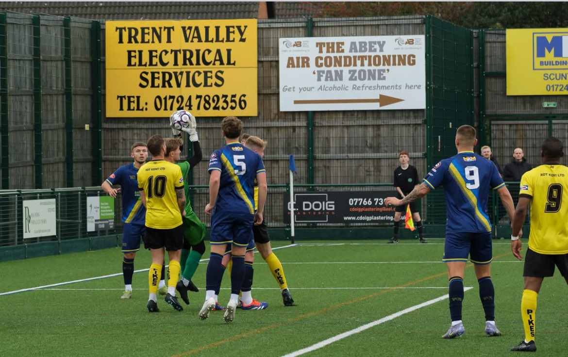 TVES supporting Bottesford town fc