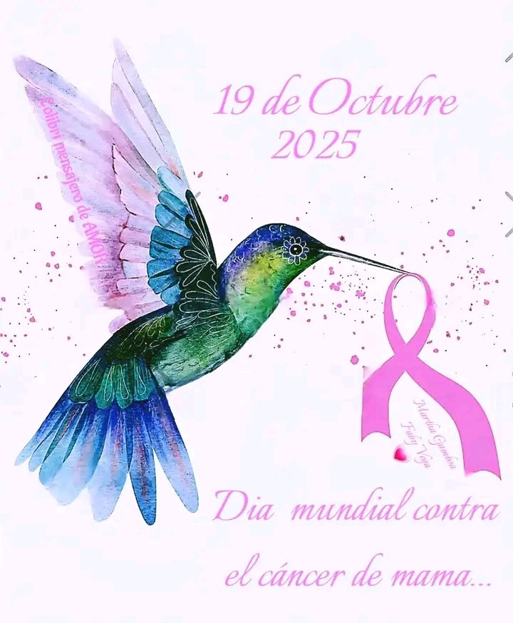 PoderTunas27432's tweet image. Hoy es 19 de Octubre...
Dia Mundial :del cáncer de mama.