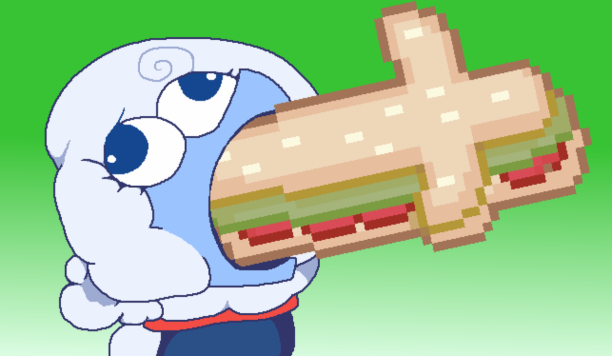KoolTimYT's tweet photo. Elnina eating a sandwich redraw
#DELTARUNE #elnina https://t.co/h7dPFf5wnD