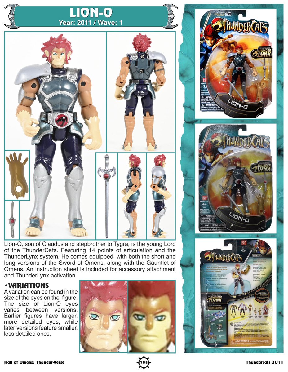 Hall of Omens: Thunder-Verse! 

Includes the first-ever Unofficial guide to the 2011 ThunderCats toy line! 

Packed with international releases, rare variations, and behind-the-scenes insights. 

Pre-Order Now: 
thundercatstoyguide.com

#ThunderCats #SilverHawks #TigerSharks