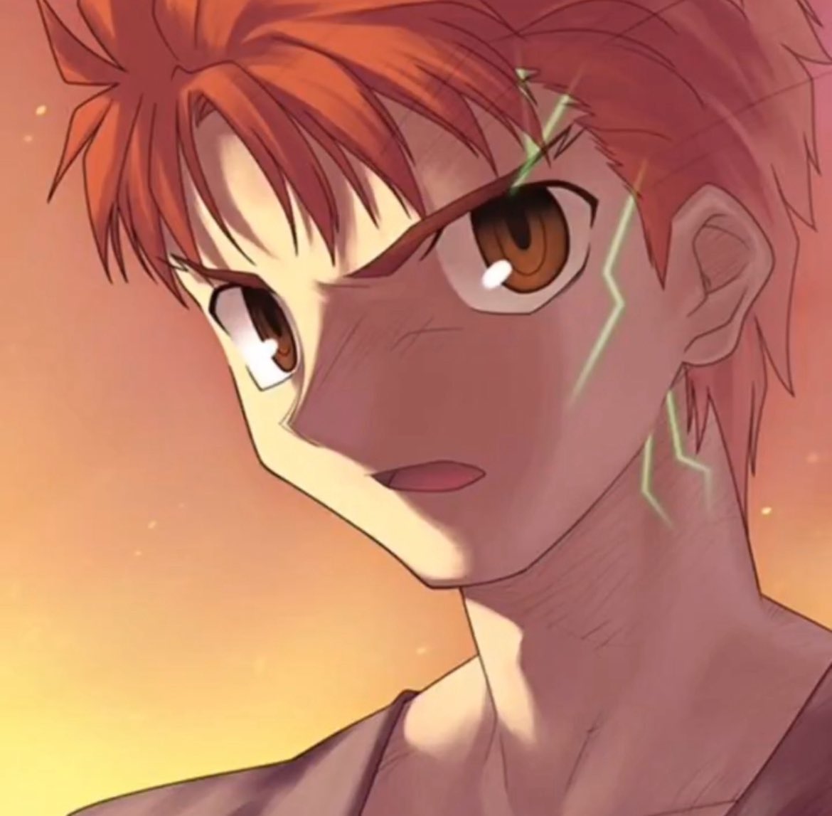 I am the bone of my sword
 Steel is my body and fire is my blood
 I have created over a thousand blades
 Unknown to Death
 Nor known to Life
 Have withstood pain to create many weapons
 But yet, those hands will never hold anything
 So as I pray, Unlimited Blade Works
#shirouday