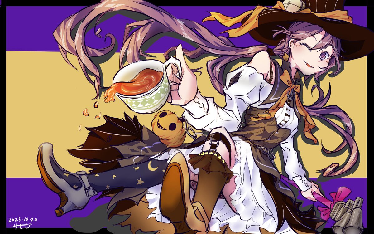 ハロウィンボーノ完成!!!
めちゃめちゃいい笑顔だった…楽しんでね！
#艦これ　#曙