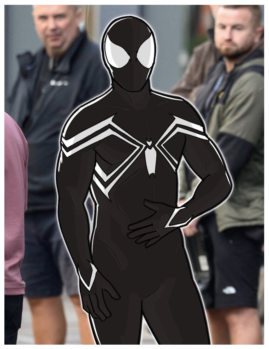 bbbbbbbbbbrady's tweet image. i hope they wrap the logo around his shoulders like on the iron spider and integrated suit logos - just for a luh callback