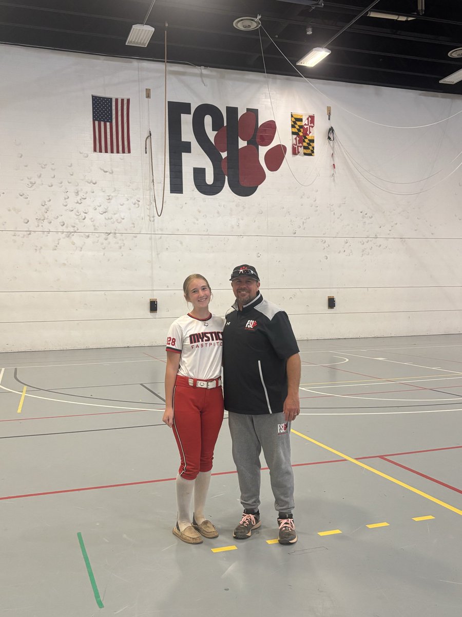 HayBennett2028's tweet photo. Thank you @FrostburgSB for hosting a great camp! I loved meeting all the players and coaches and seeing the beautiful campus! https://t.co/lNJILTHIM0