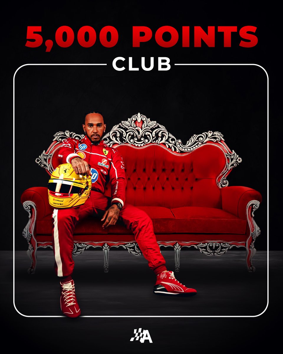 autosport's tweet image. Lewis Hamilton becomes the first driver in F1 history to reach 5,000 points 📈