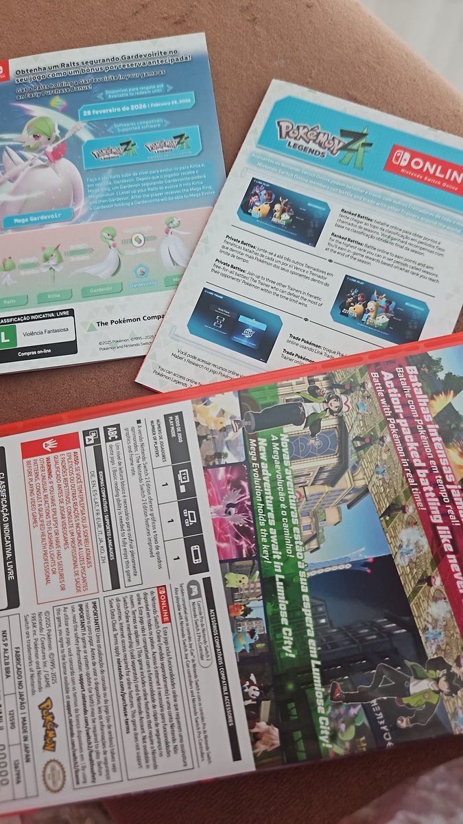 SoBraL1987's tweet photo. Chegou! Pokémon Legends ZA versão nacional! Top demais! https://t.co/nqwlAJNLPY