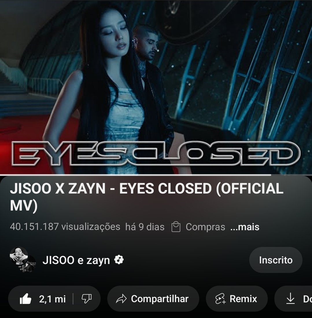 O MV de 'EYES CLOSED' atingiu 40 MILHÕES de visualizações no YouTube! 🥳