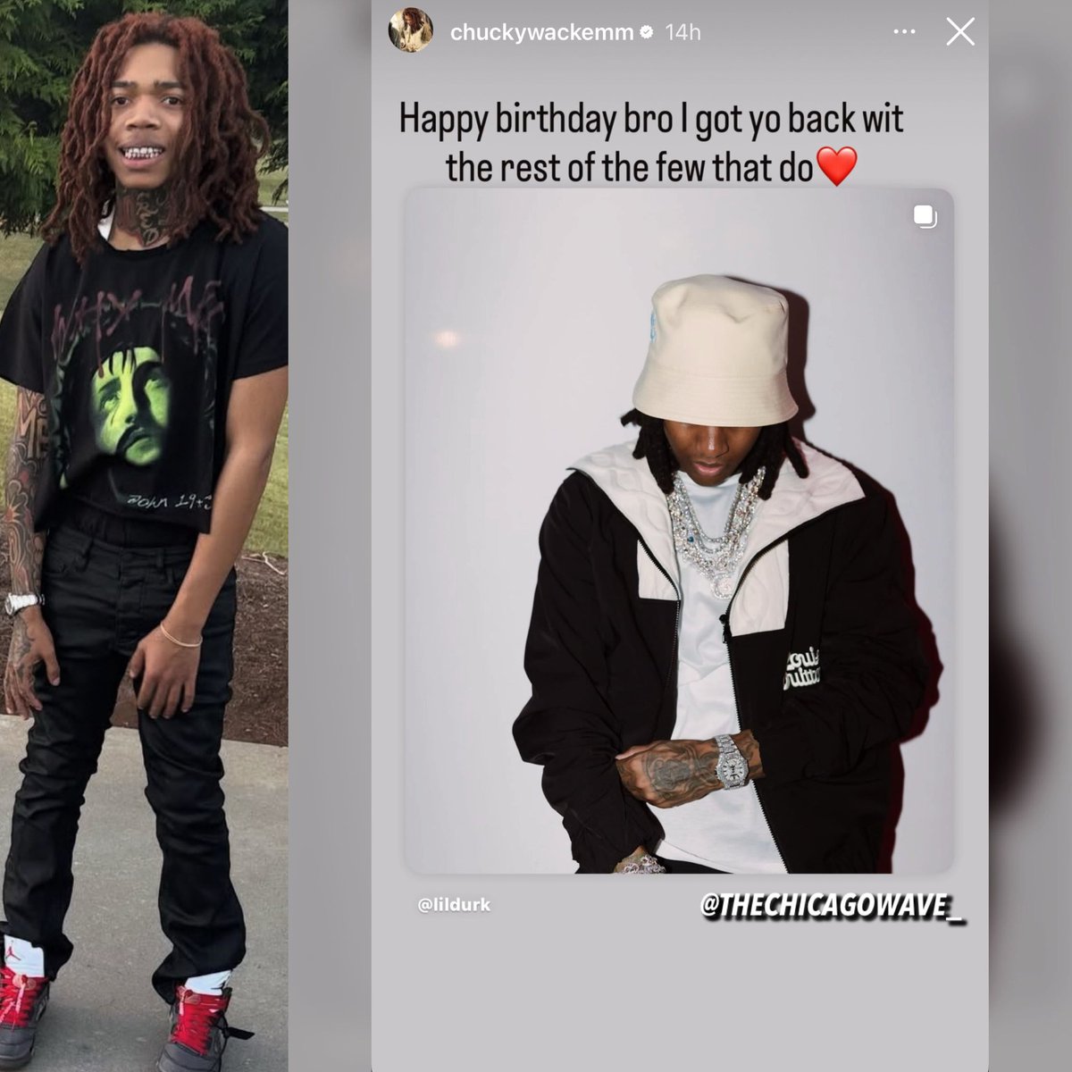 Chuckyy wishes Lil Durk a happy birthday 🗣️🥳