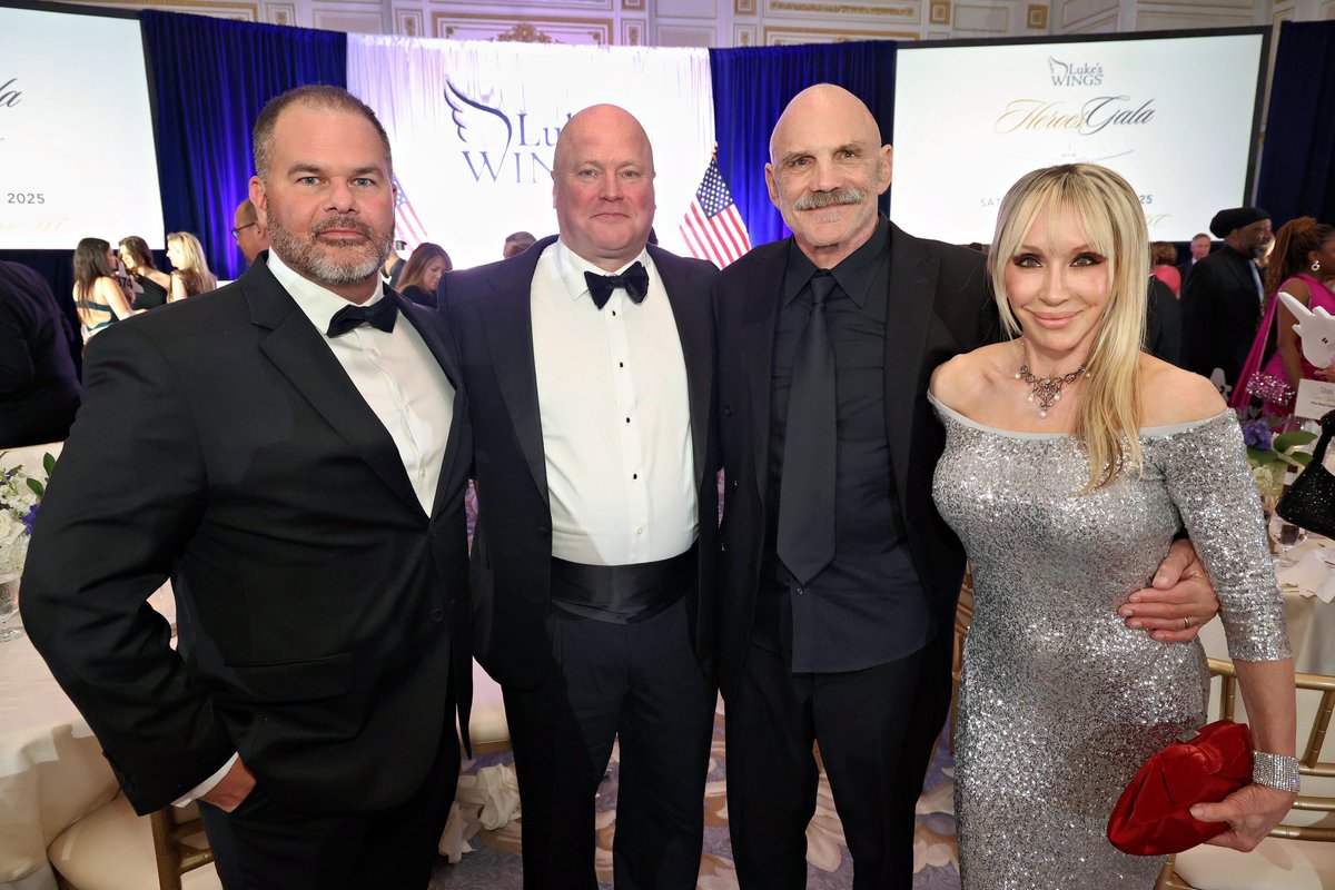 Privileged to meet Jed Tuttle left, Jamey Nealy center left. Heidi and I revere these heroes who day after day do so much for America!