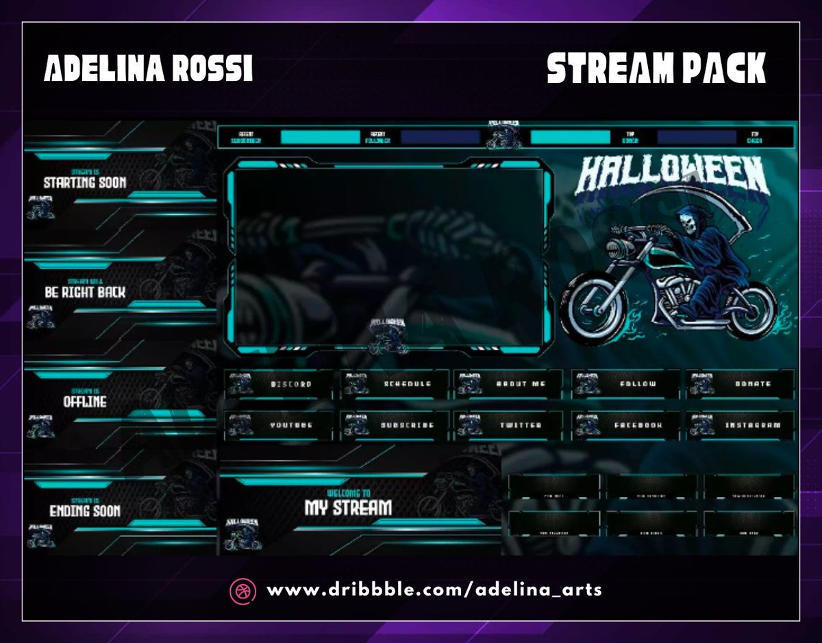 adelina__arts's tweet image. Stream overlays that look as clean as your gameplay 🎮

#TwitchDesign #StreamRevamp